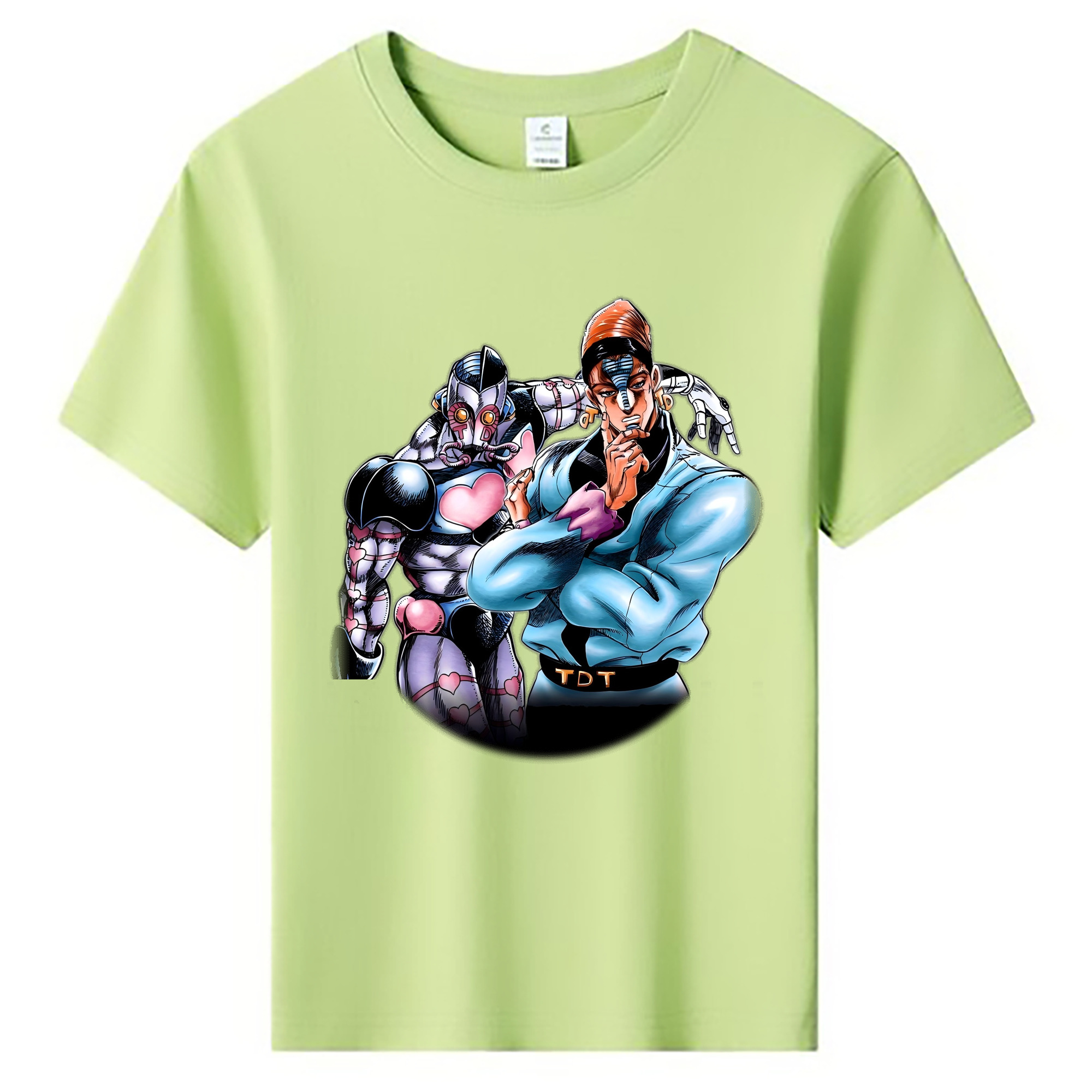 （画像用） ジョジョの奇妙な冒険 ひがしかた じょうすけ JoJo's Bizarre Adventure Higashikata Josuke 綿100％キッズTシャツ（フロントプリント）